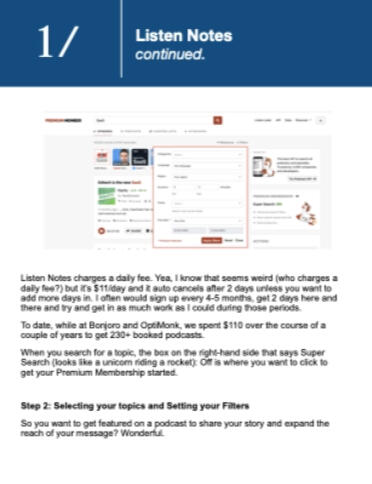 podcast guest strategy